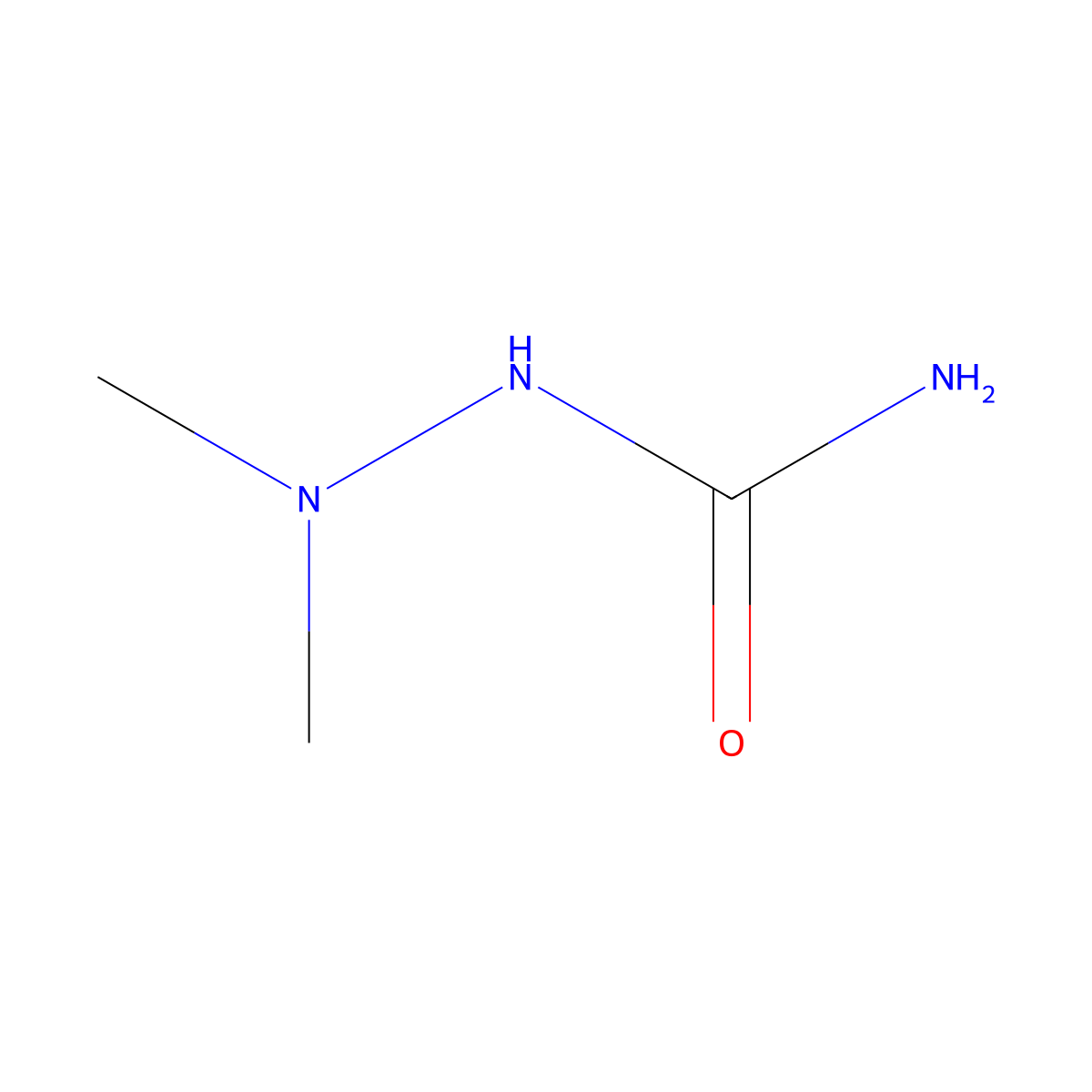 1,1-Dimethylsemicarbazide molecular structure, CAS 22718-49-6