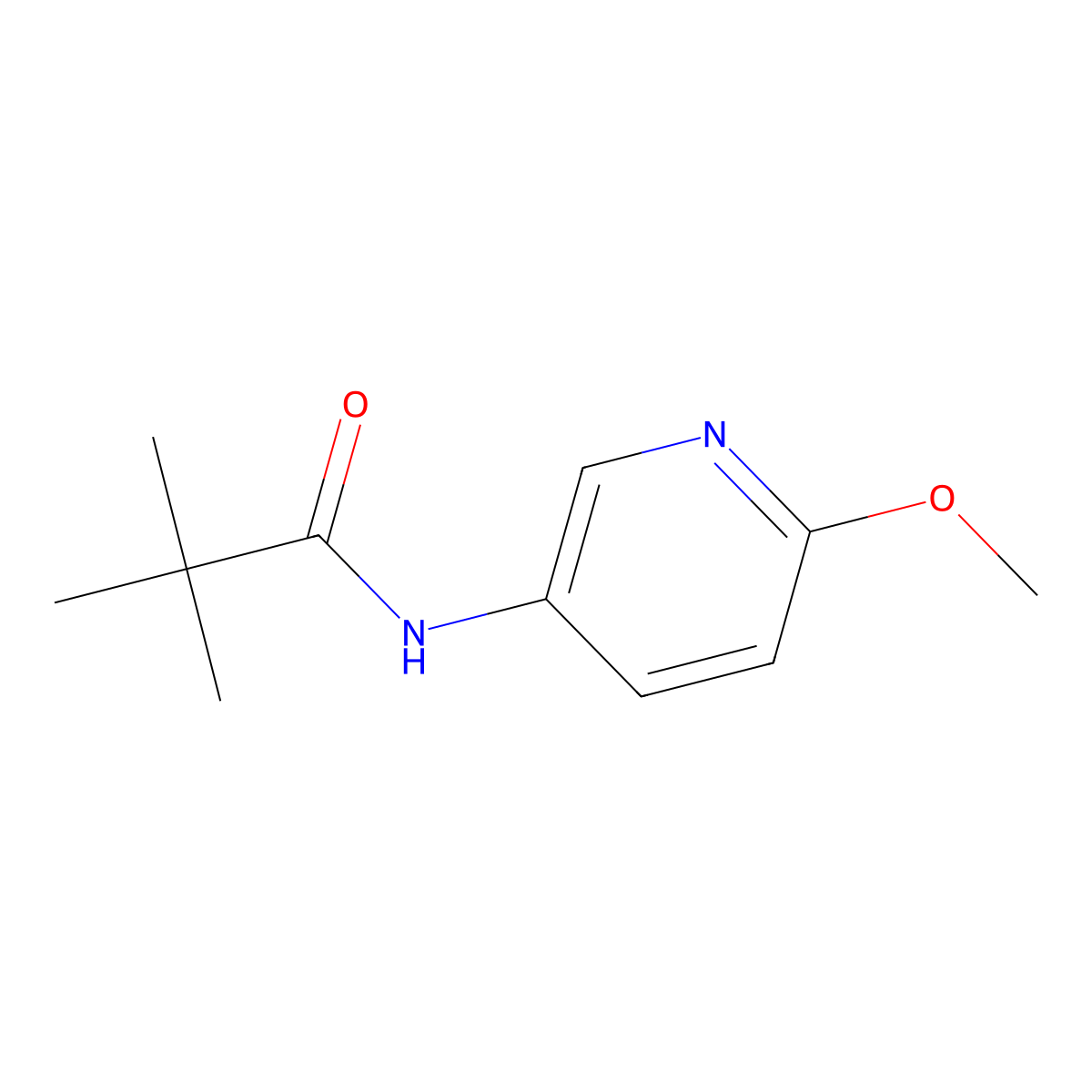 N-(6-methoxypyridin-3-yl)pivalamide molecular structure, CAS 227180-19-0