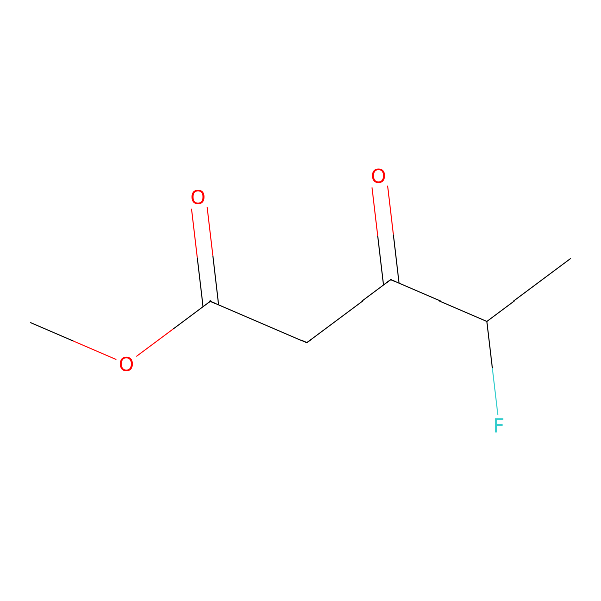 Methyl 4-fluoro-3-oxopentanoate molecular structure, CAS 227183-98-4