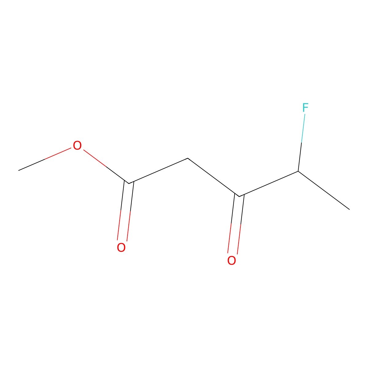 Methyl 4-fluoro-3-oxopentanoate molecular structure, CAS 227183-98-4