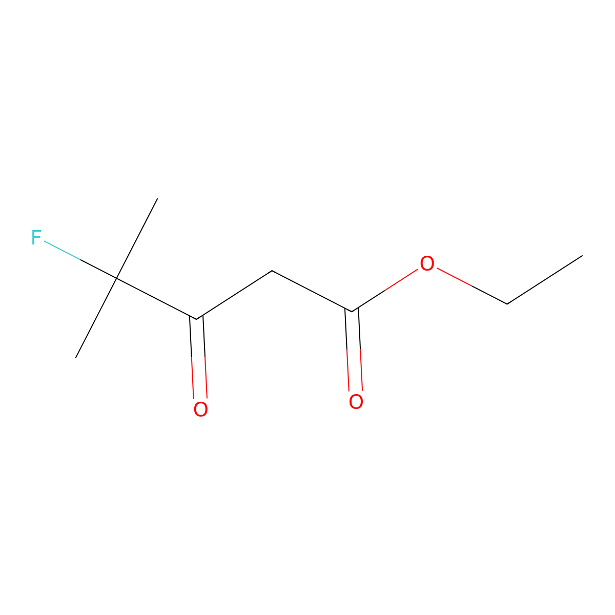 Ethyl 4-fluoro-4-methyl-3-oxopentanoate molecular structure, CAS 227184-06-7
