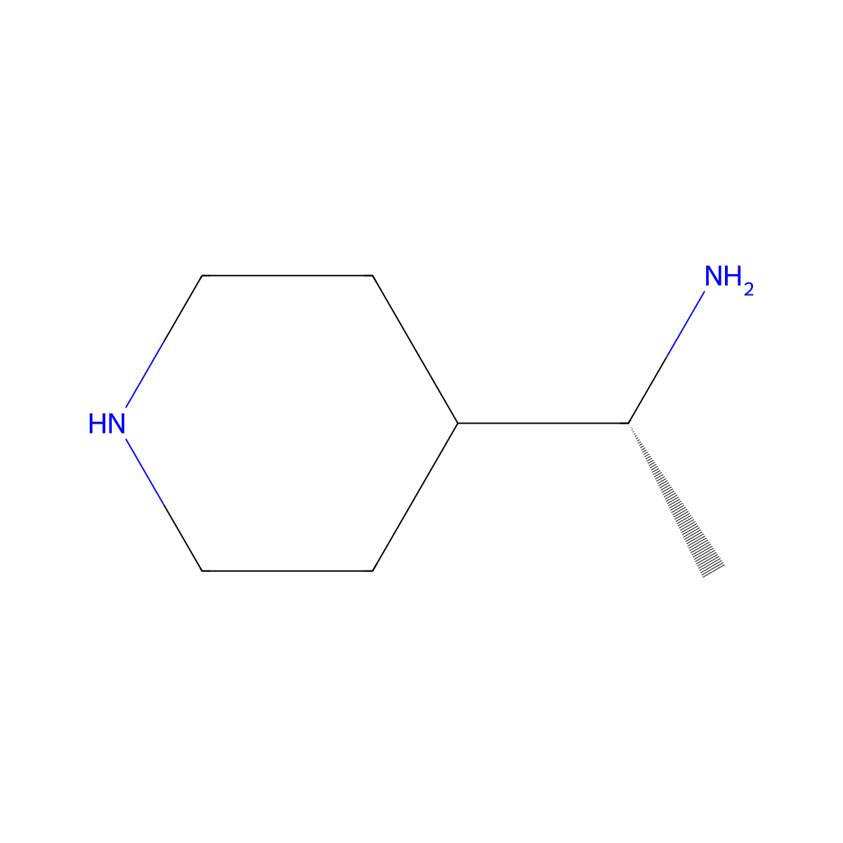 (1R)-1-(piperidin-4-yl)ethan-1-amine molecular structure, CAS 2271844-20-1