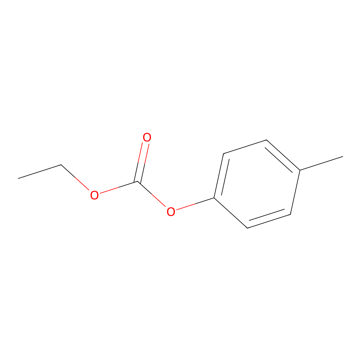 p-Tolyl ethyl carbonate molecular structure, CAS 22719-81-9