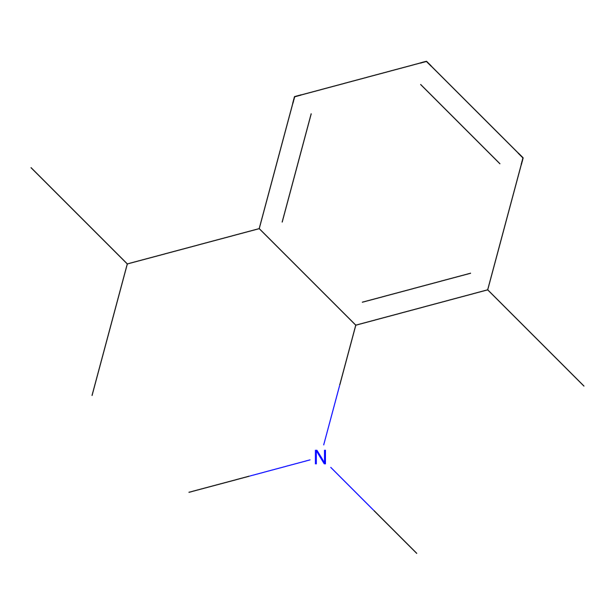 2-Isopropyl-N,N,6-trimethylaniline molecular structure, CAS 227199-09-9
