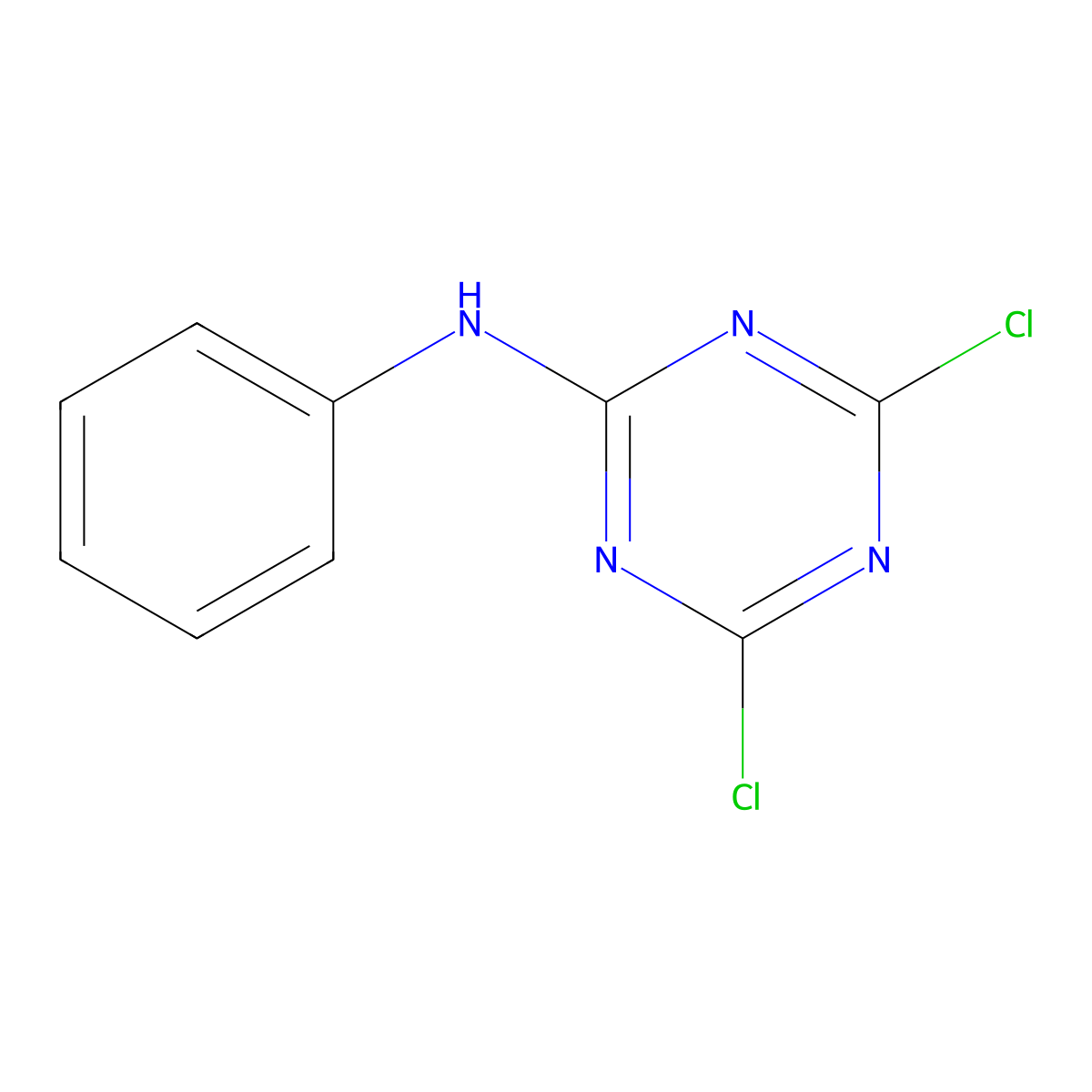 4,6-dichloro-N-phenyl-1,3,5-triazin-2-amine molecular structure, CAS 2272-40-4