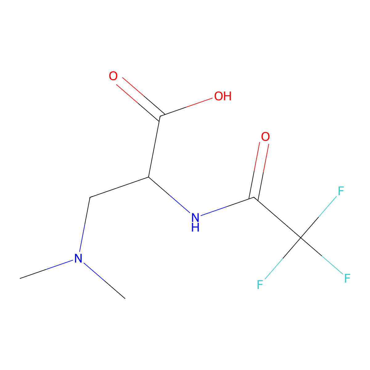 (2S)-3-(dimethylamino)-2-(trifluoroacetamido)propanoic acid molecular structure, CAS 2272143-24-3