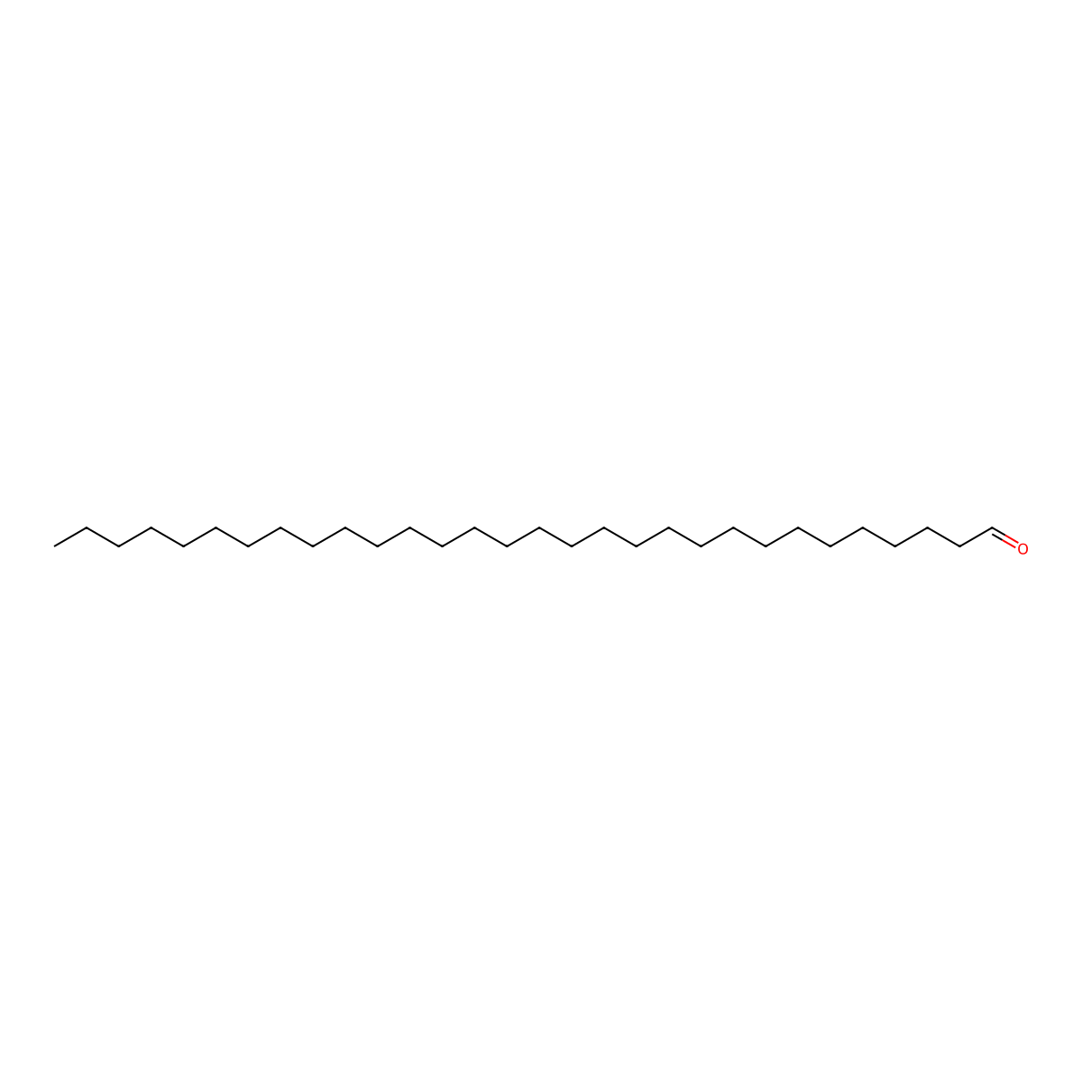 Triacontanal molecular structure, CAS 22725-63-9