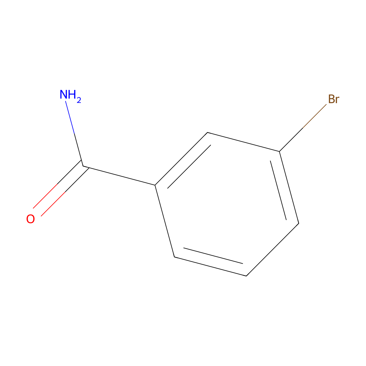 3-Bromobenzamide molecular structure, CAS 22726-00-7