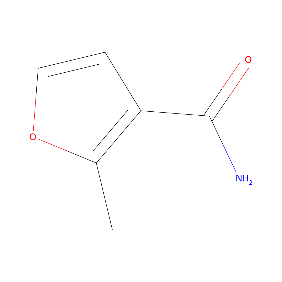 2-Methylfuran-3-carboxamide molecular structure, CAS 22727-22-6