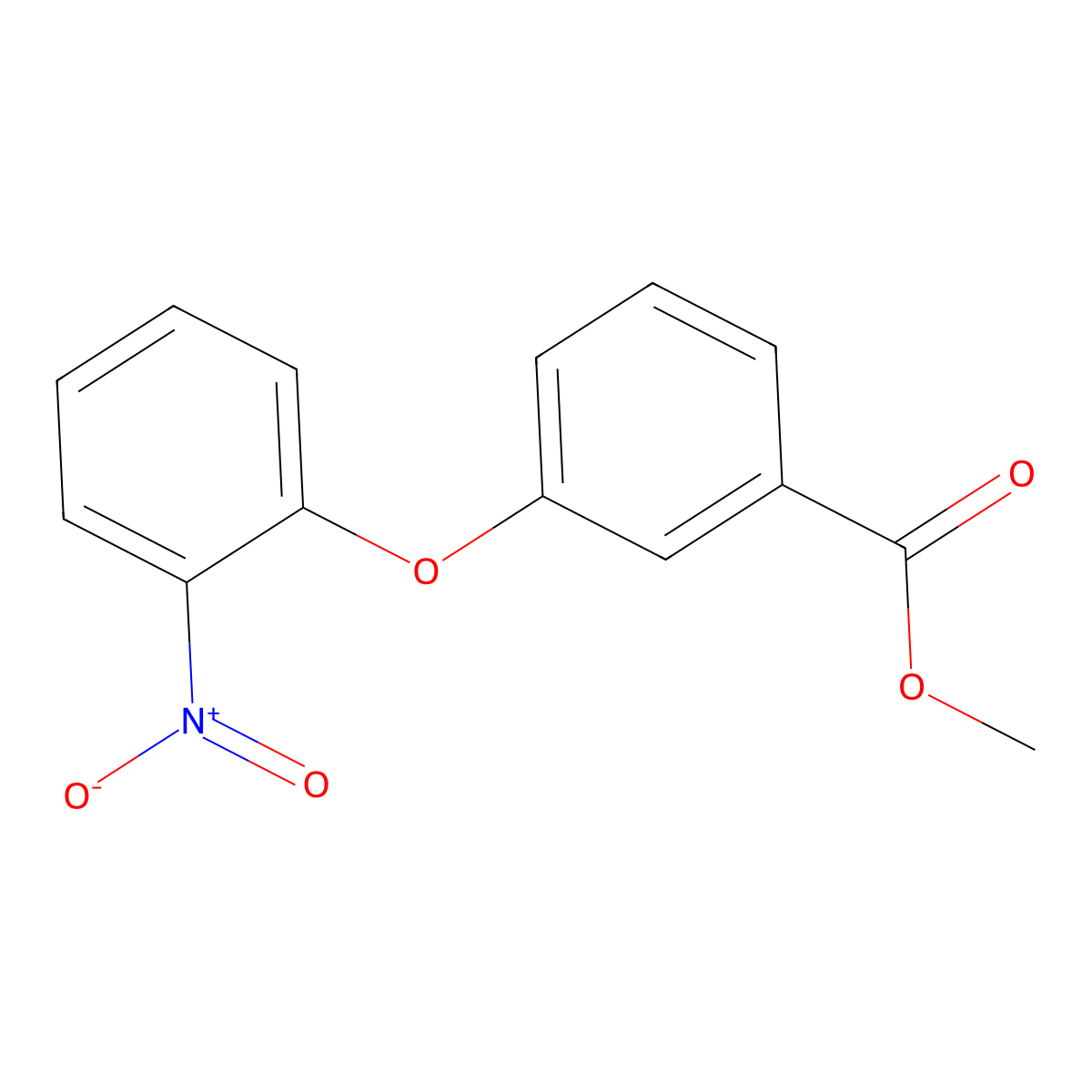 Methyl 3-(2-nitrophenoxy)benzoate molecular structure, CAS 227275-01-6