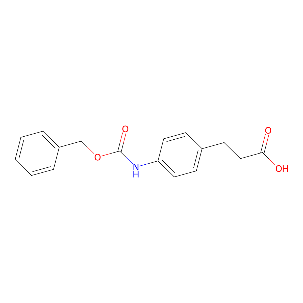 3-(4-(((Benzyloxy)carbonyl)amino)phenyl)propanoic acid molecular structure, CAS 227275-22-1
