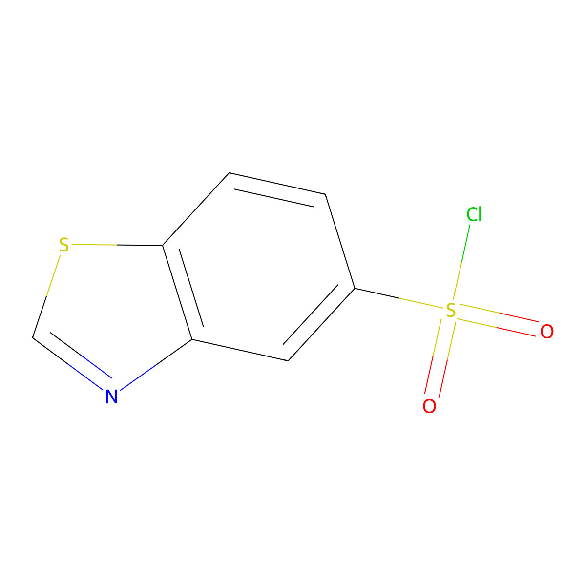 1,3-Benzothiazole-5-sulfonyl chloride molecular structure, CAS 227278-83-3