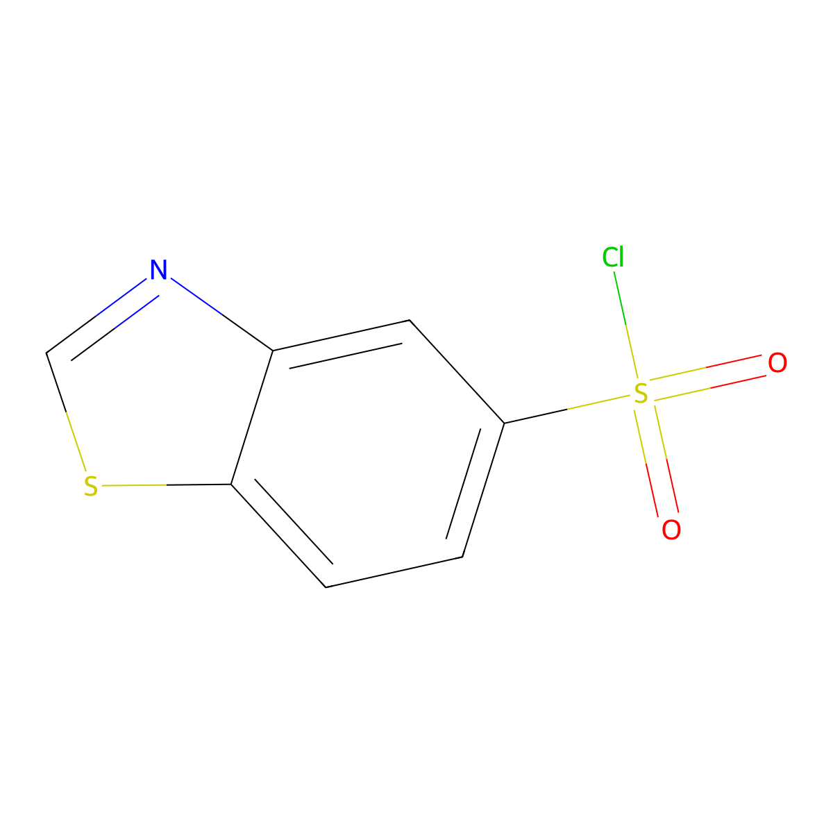 1,3-Benzothiazole-5-sulfonyl chloride molecular structure, CAS 227278-83-3