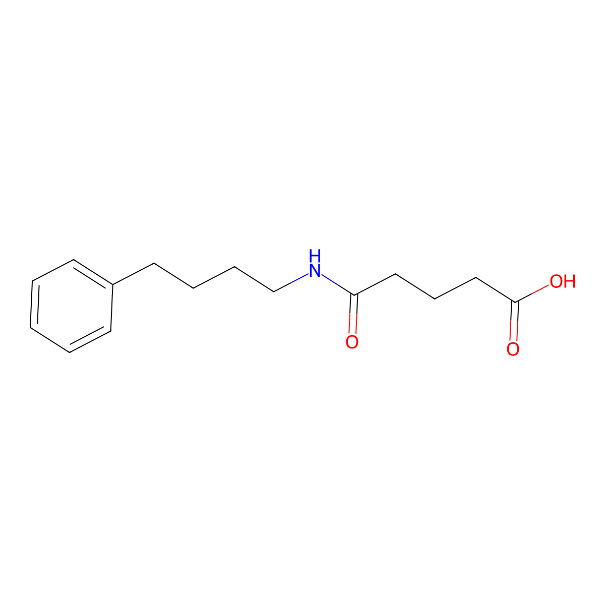 5-Oxo-5-(4-phenylbutylamino)pentanoic acid molecular structure, CAS 227291-79-4