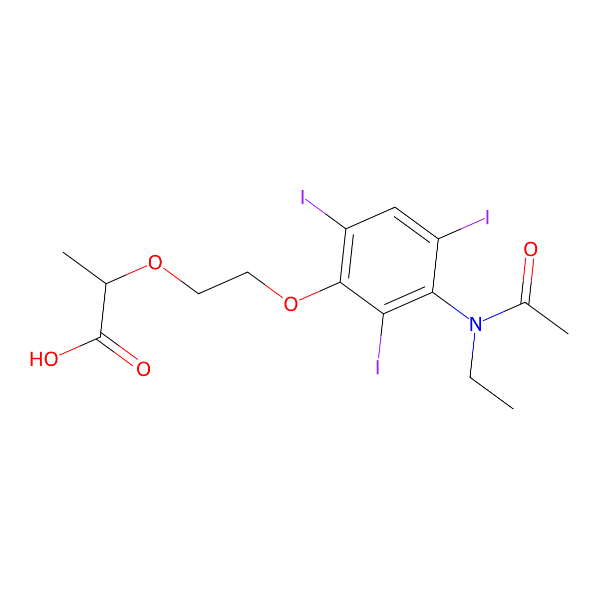 Iolixanic Acid molecular structure, CAS 22730-86-5