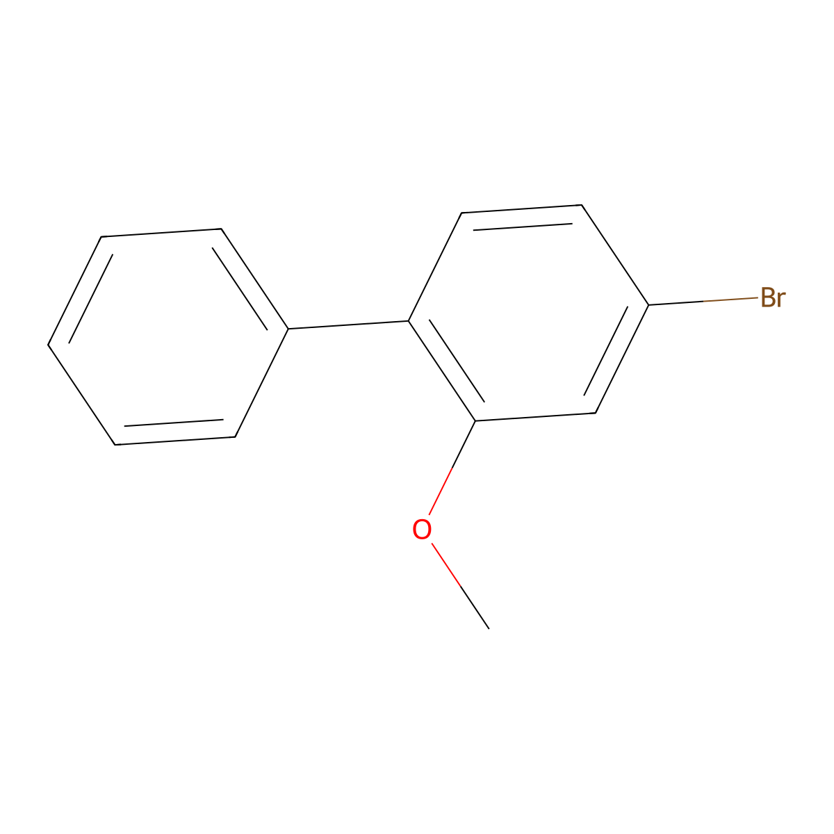 4-Bromo-2-methoxybiphenyl molecular structure, CAS 227305-07-9