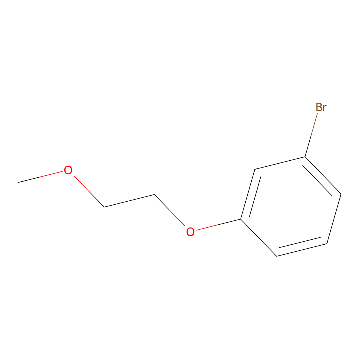 1-Bromo-3-(2-methoxyethoxy)benzene molecular structure, CAS 227305-66-0