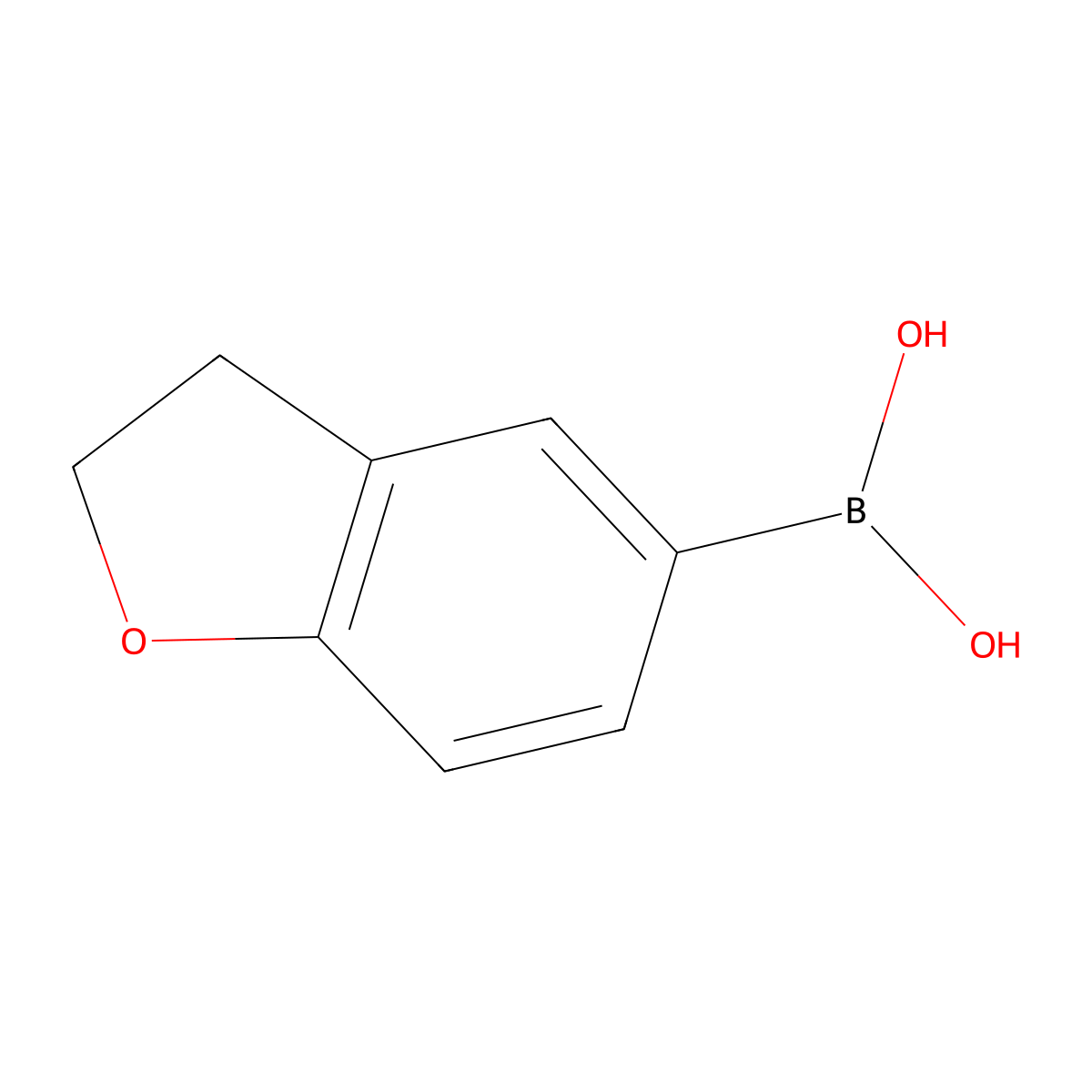 (2,3-Dihydro-1-benzofuran-5-yl)boronic acid molecular structure, CAS 227305-69-3