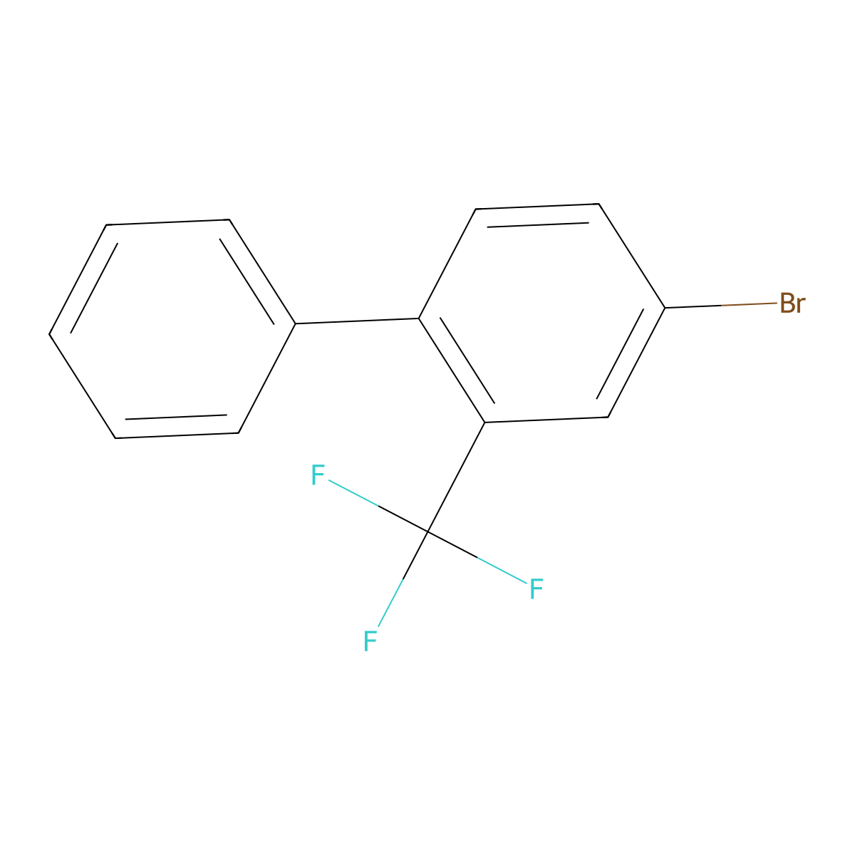 4-Bromo-2-(trifluoromethyl)-1,1'-biphenyl molecular structure, CAS 227306-19-6