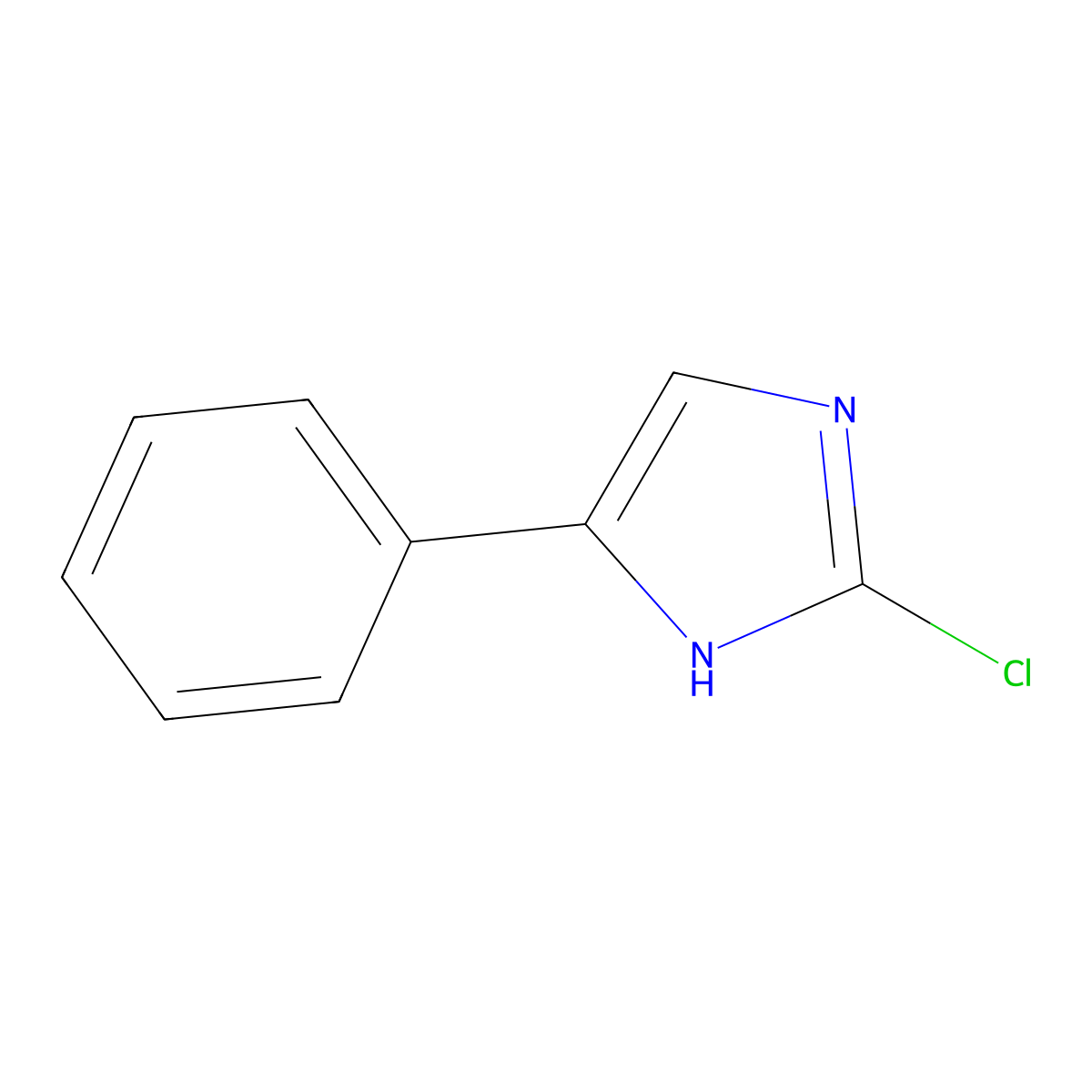 2-Chloro-5-phenyl-1H-imidazole molecular structure, CAS 227313-39-5