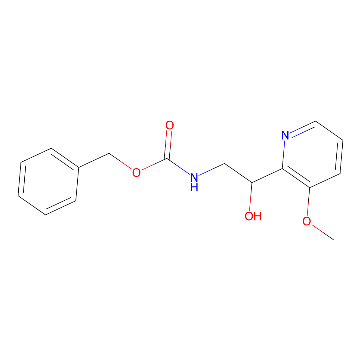 benzyl N-[2-hydroxy-2-(3-methoxypyridin-2-yl)ethyl]carbamate molecular structure, CAS 2273160-09-9
