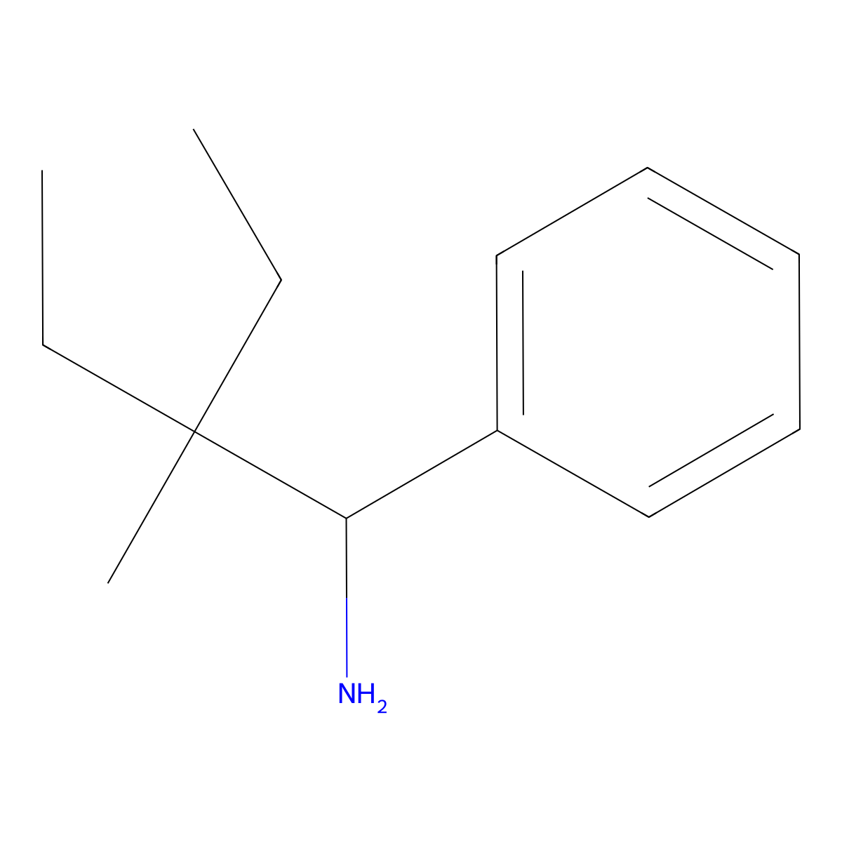 (1-Amino-2-ethyl-2-methylbutyl)benzene molecular structure, CAS 2273209-54-2