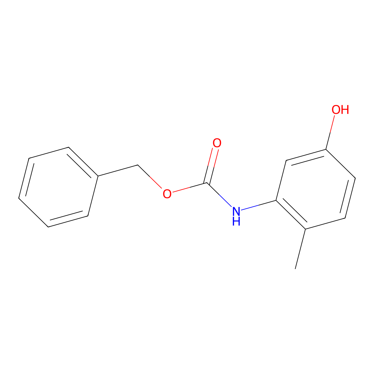 benzyl N-(5-hydroxy-2-methylphenyl)carbamate molecular structure, CAS 2273232-76-9