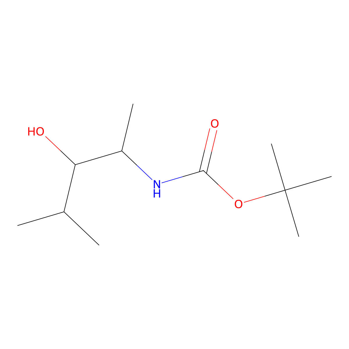tert-butyl N-(3-hydroxy-4-methylpentan-2-yl)carbamate molecular structure, CAS 2273278-19-4