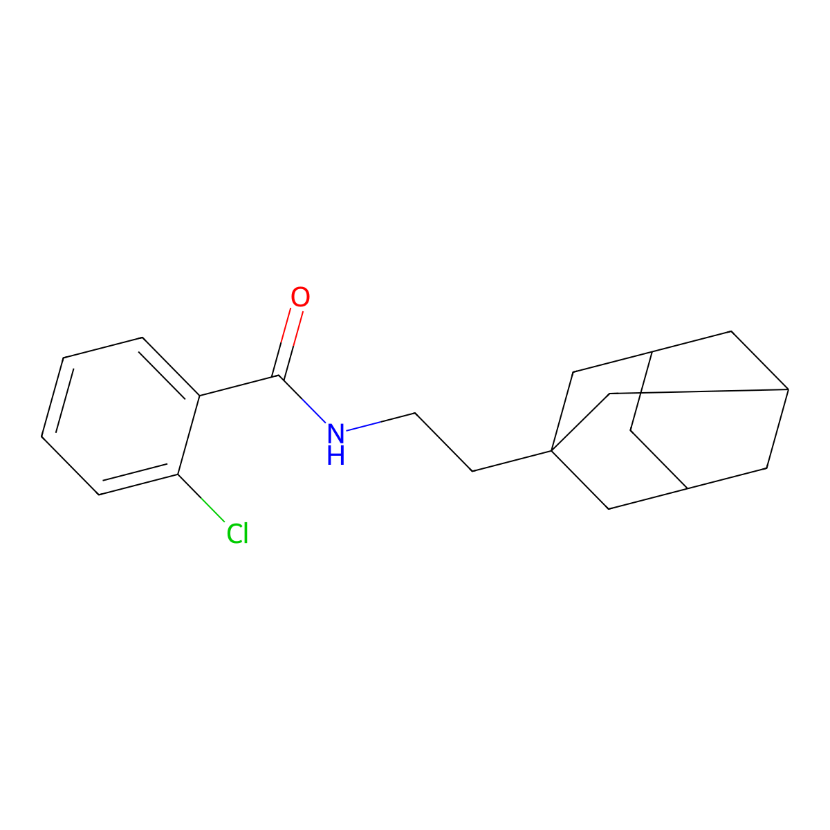 N-[2-(1-adamantyl)ethyl]-2-chlorobenzamide molecular structure, CAS 227328-06-5