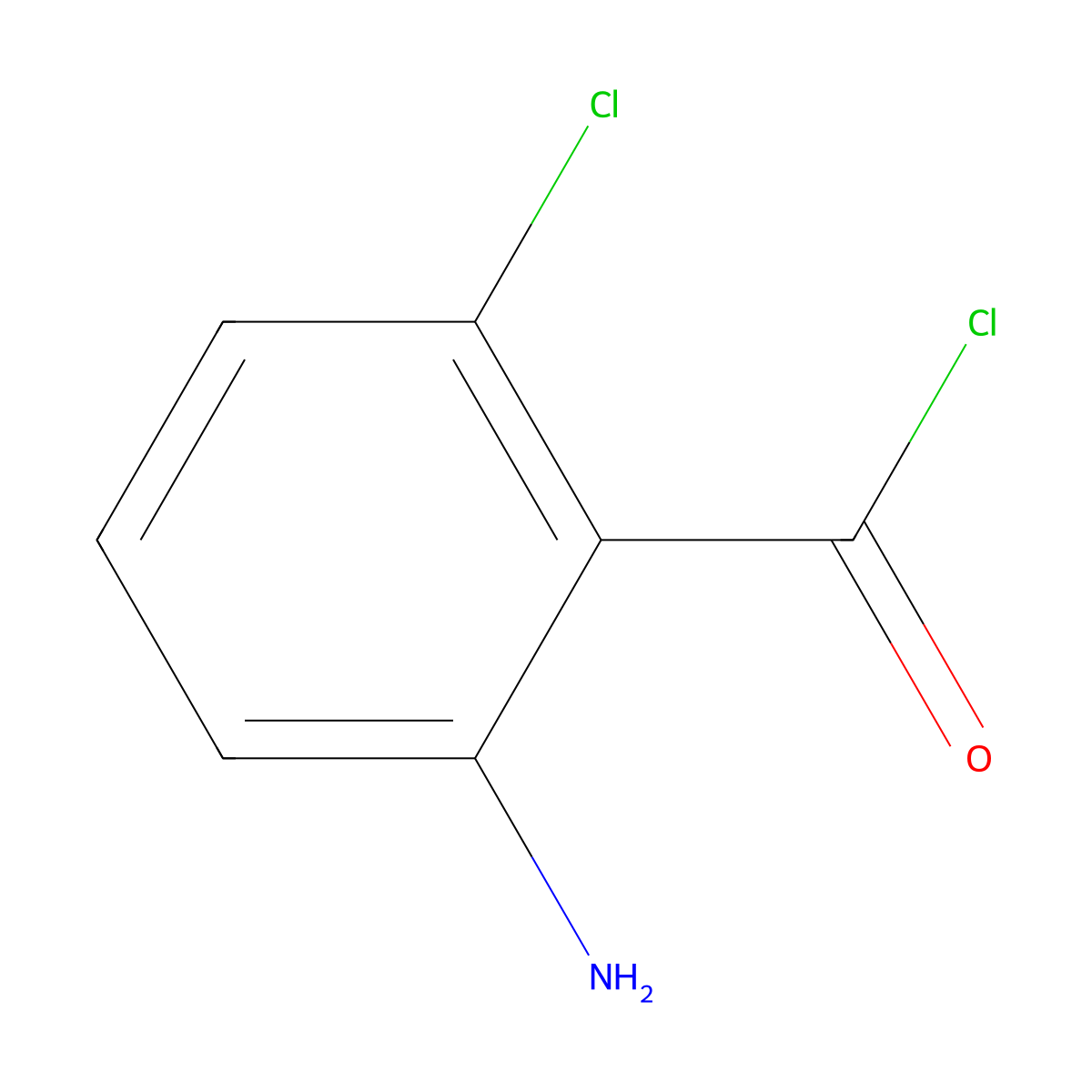 2-Amino-6-chlorobenzoyl chloride molecular structure, CAS 227328-16-7
