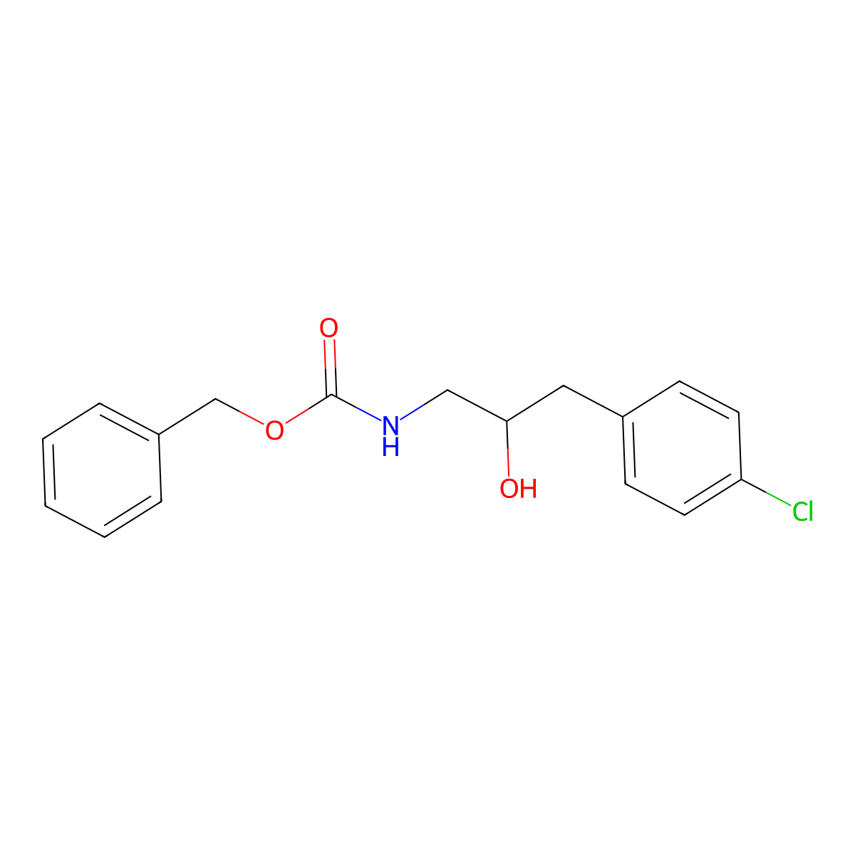 benzyl N-[3-(4-chlorophenyl)-2-hydroxypropyl]carbamate molecular structure, CAS 2273283-87-5