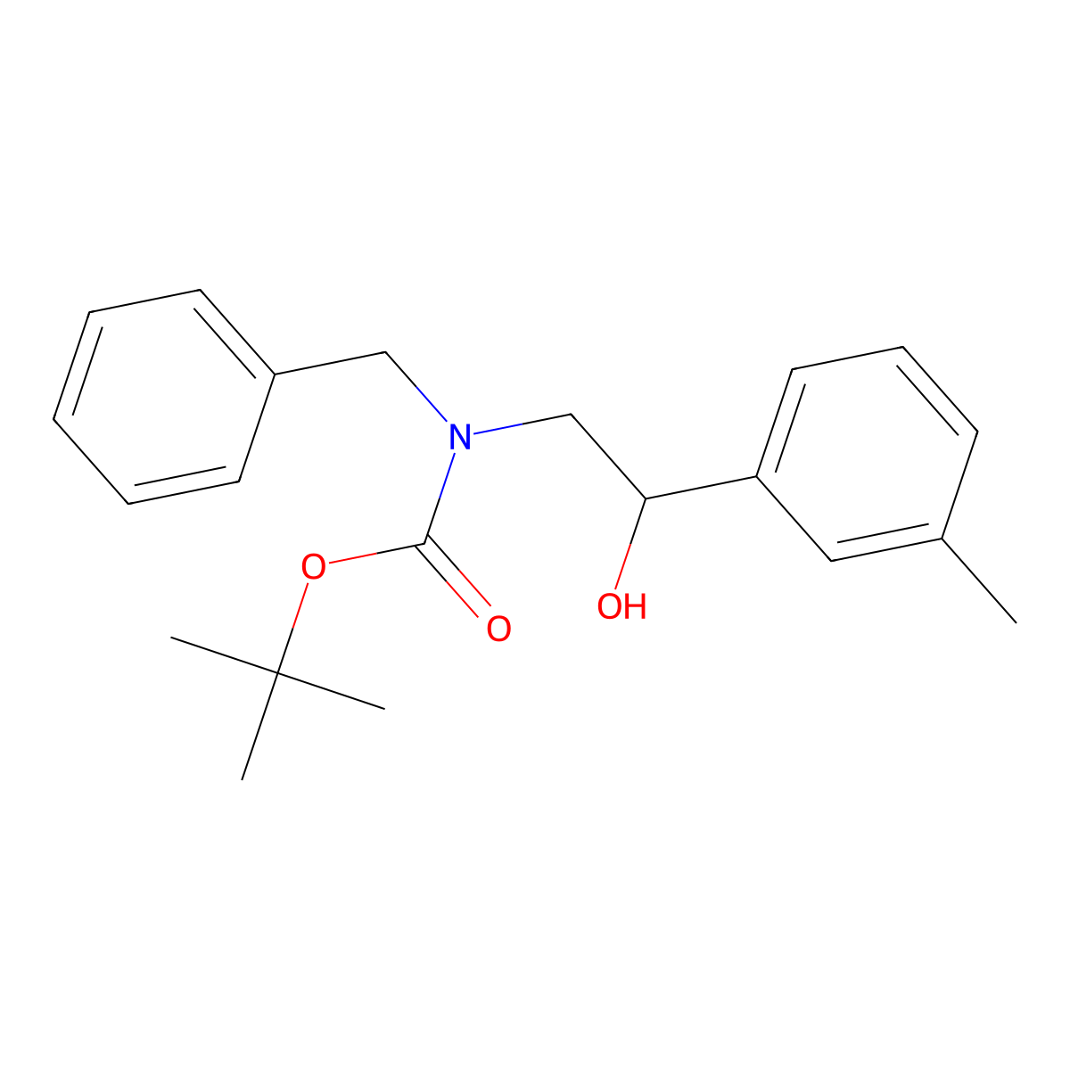 tert-butyl N-benzyl-N-[2-hydroxy-2-(3-methylphenyl)ethyl]carbamate molecular structure, CAS 2273289-93-1