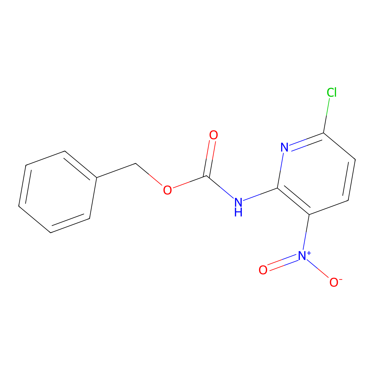 benzyl N-(6-chloro-3-nitropyridin-2-yl)carbamate molecular structure, CAS 2273326-73-9