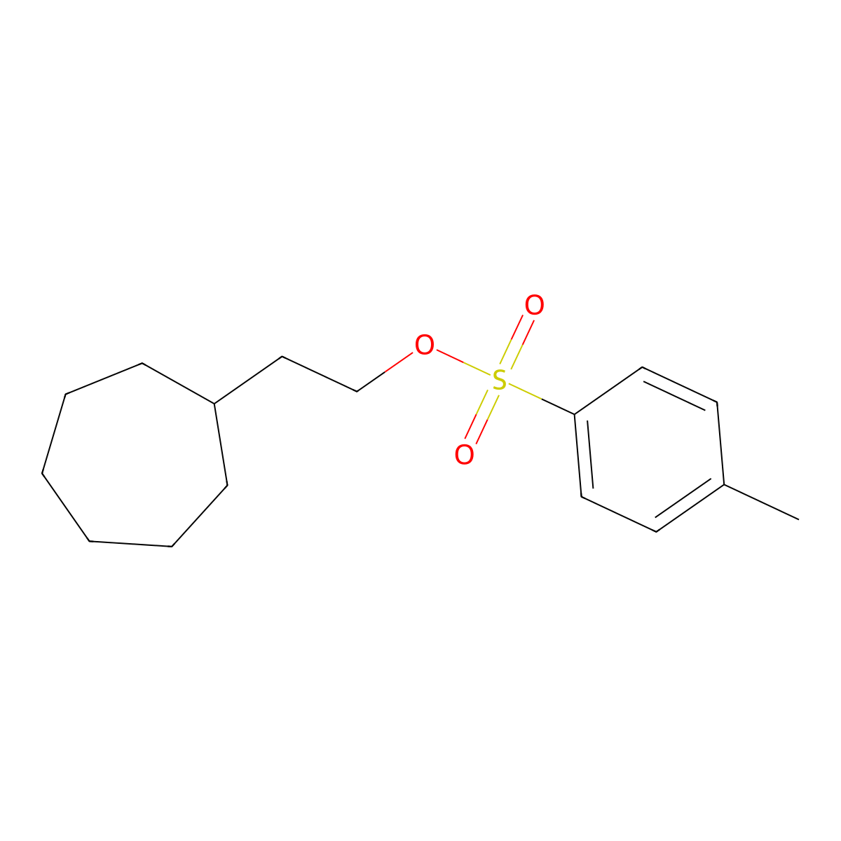 2-Cycloheptylethyl 4-methylbenzene-1-sulfonate molecular structure, CAS 2273512-30-2
