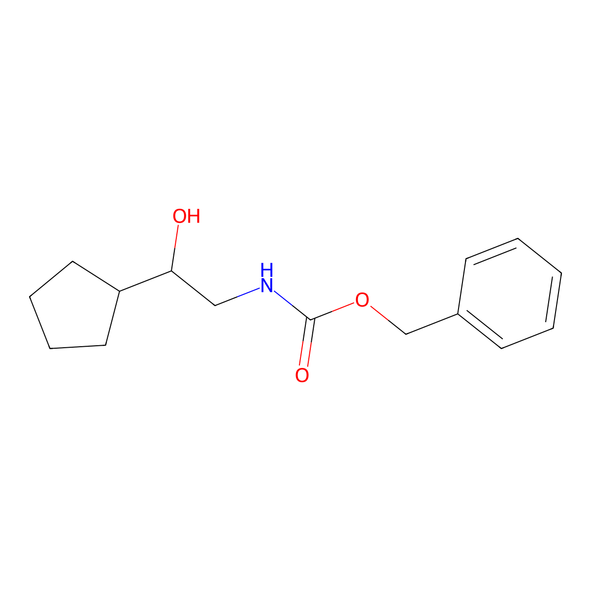 benzyl N-(2-cyclopentyl-2-hydroxyethyl)carbamate molecular structure, CAS 2273609-63-3