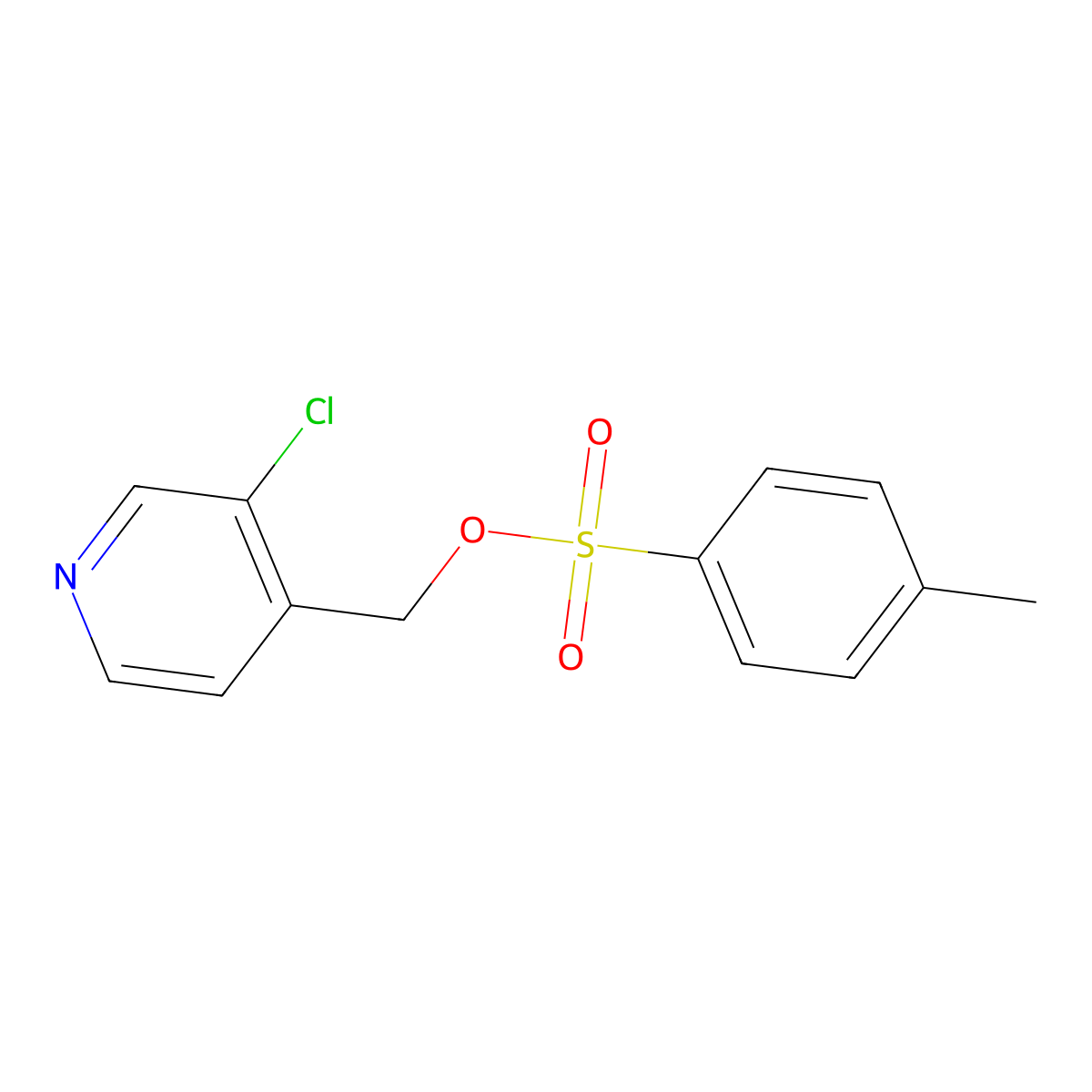 (3-Chloropyridin-4-yl)methyl 4-methylbenzene-1-sulfonate molecular structure, CAS 2273614-38-1