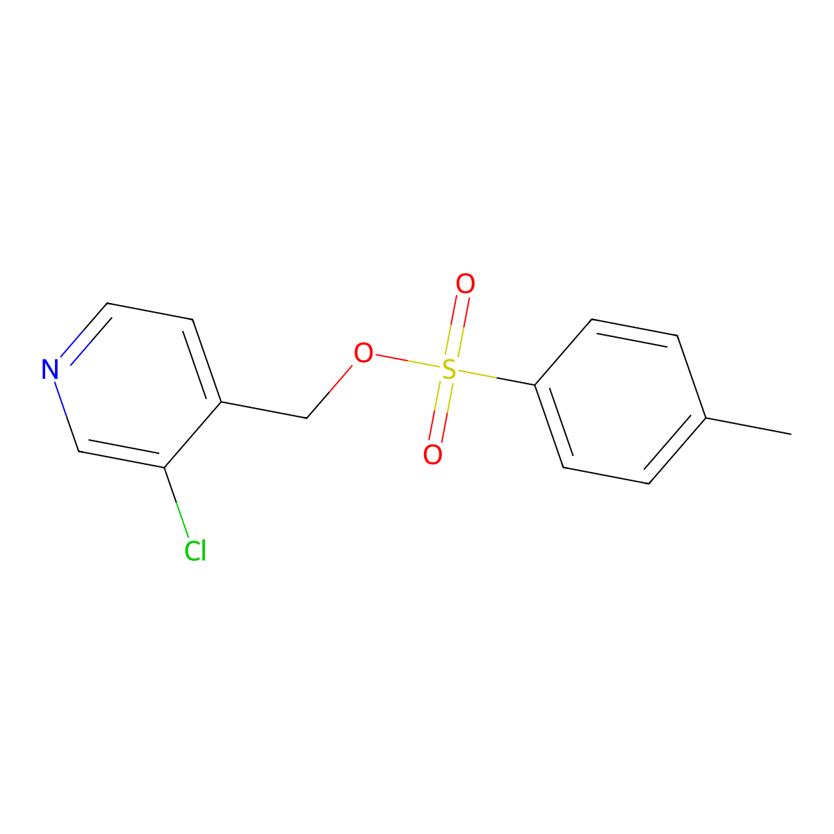 (3-Chloropyridin-4-yl)methyl 4-methylbenzene-1-sulfonate molecular structure, CAS 2273614-38-1