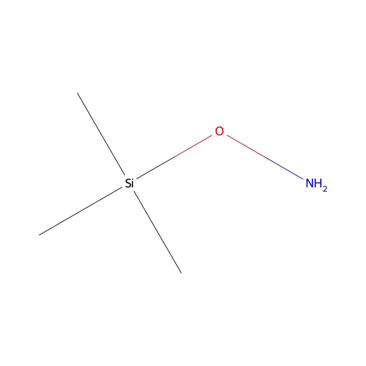 O-(Trimethylsilyl)hydroxylamine molecular structure, CAS 22737-36-6