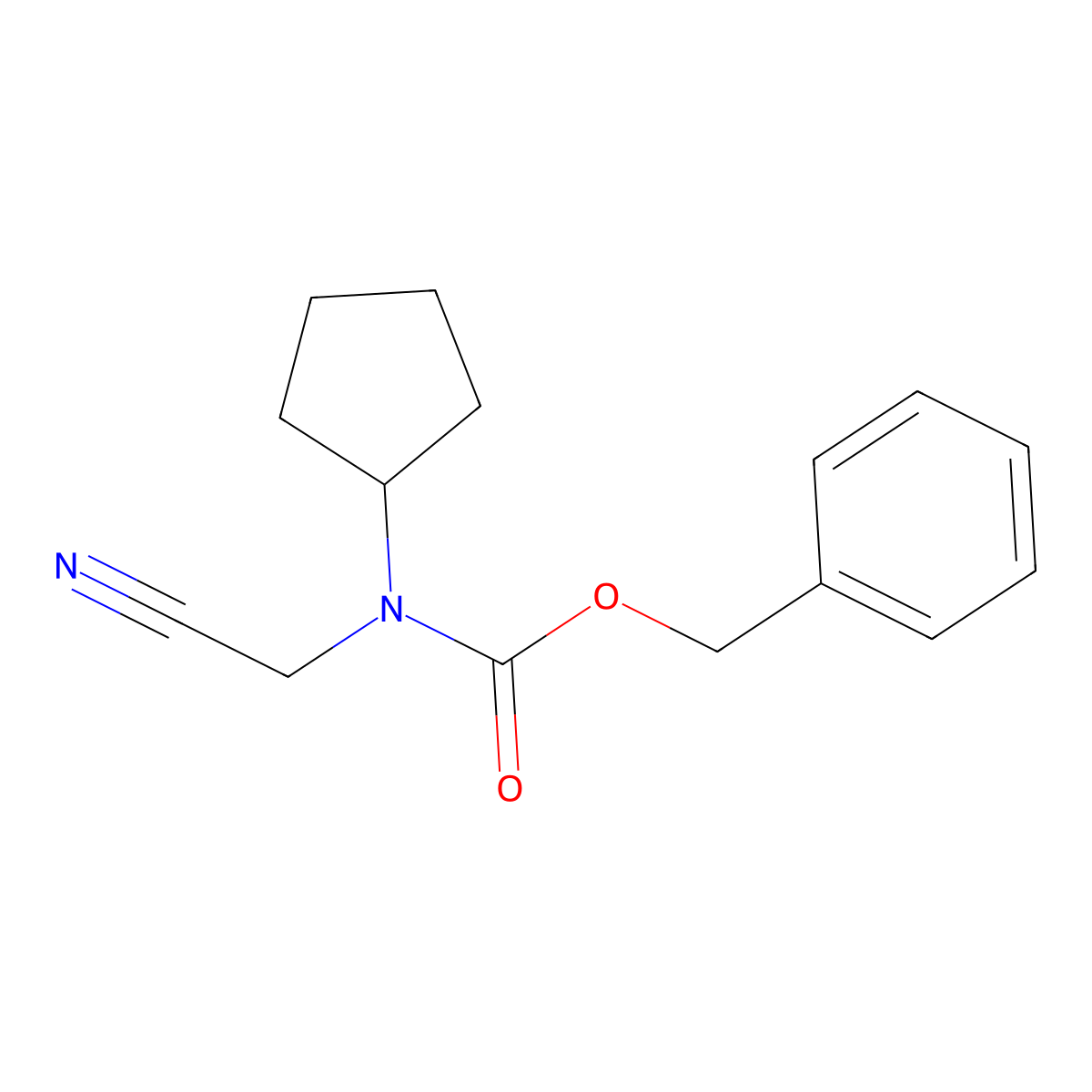 benzyl N-(cyanomethyl)-N-cyclopentylcarbamate molecular structure, CAS 2273706-39-9