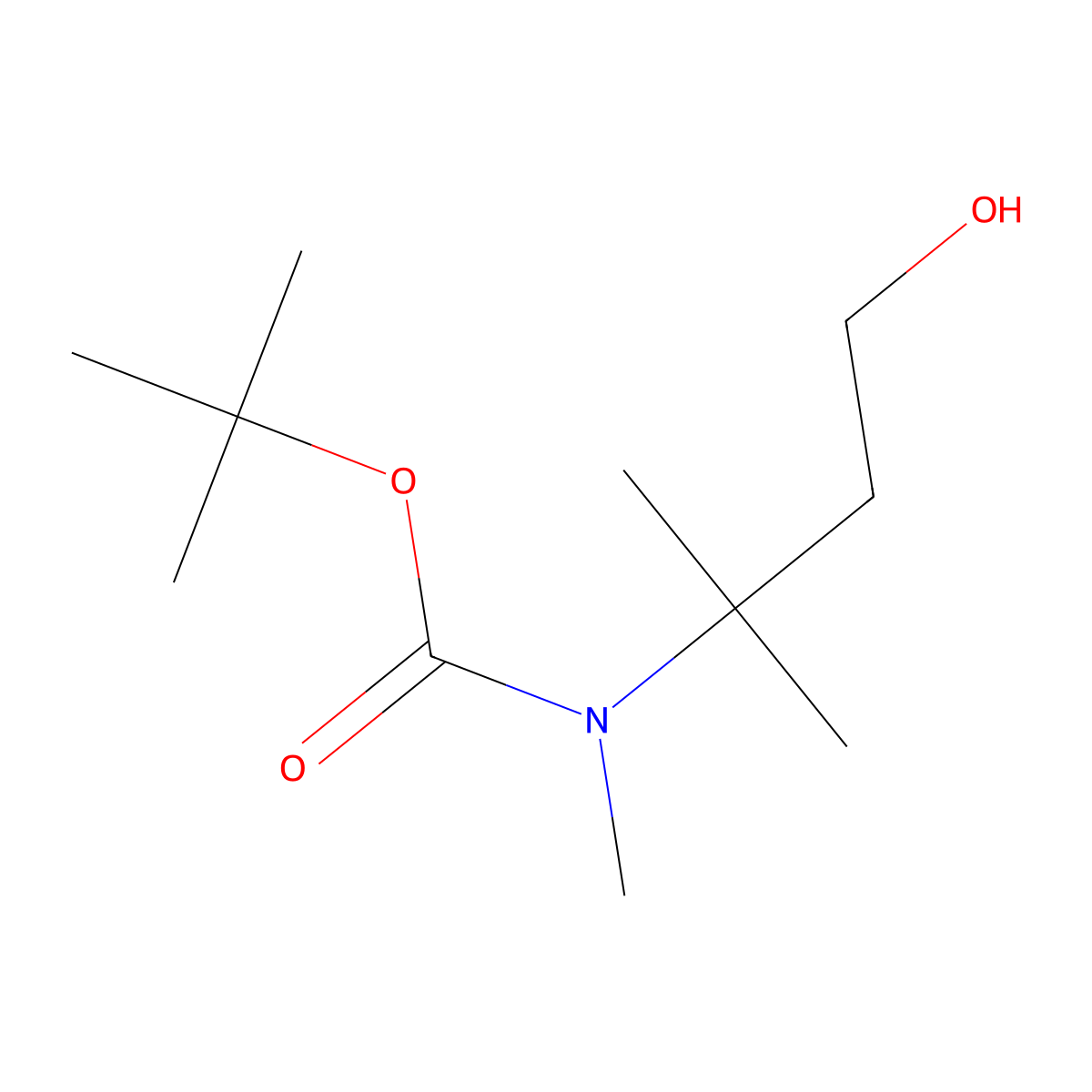 tert-butyl N-(4-hydroxy-2-methylbutan-2-yl)-N-methylcarbamate molecular structure, CAS 2273707-29-0