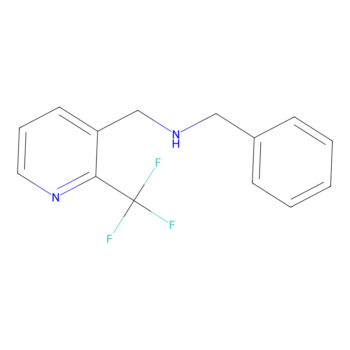 N-(Phenylmethyl)-2-(trifluoromethyl)-3-pyridinemethanamine molecular structure, CAS 2273722-60-2