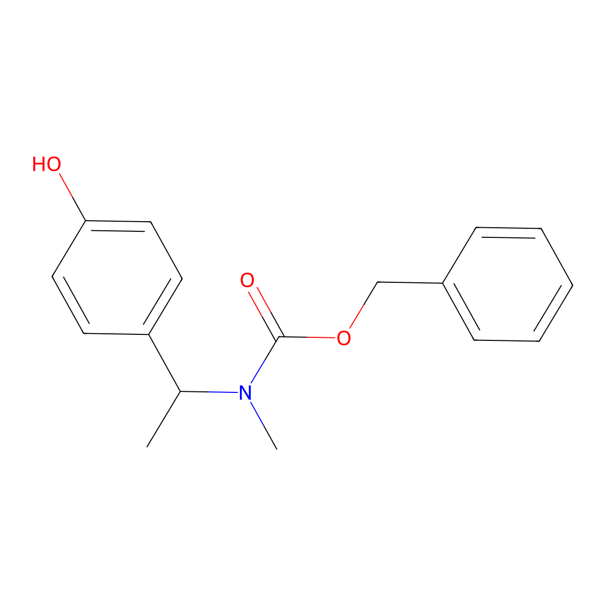 benzyl N-[1-(4-hydroxyphenyl)ethyl]-N-methylcarbamate molecular structure, CAS 2273742-25-7