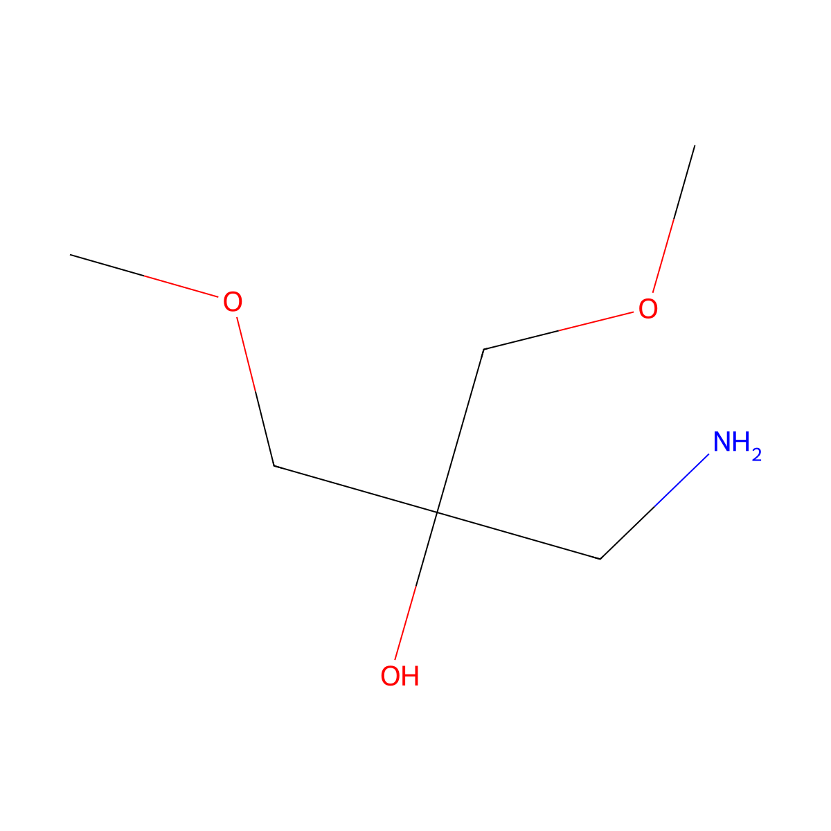 1-Amino-3-methoxy-2-(methoxymethyl)propan-2-ol molecular structure, CAS 2273780-95-1