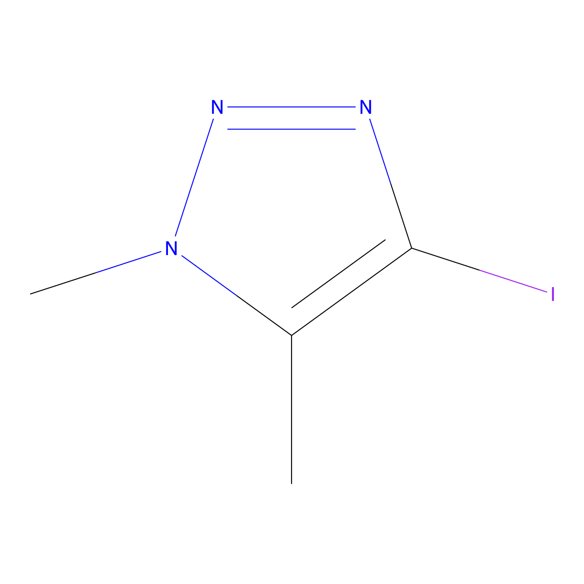 4-iodo-1,5-dimethyl-1H-1,2,3-triazole molecular structure, CAS 2273864-18-7