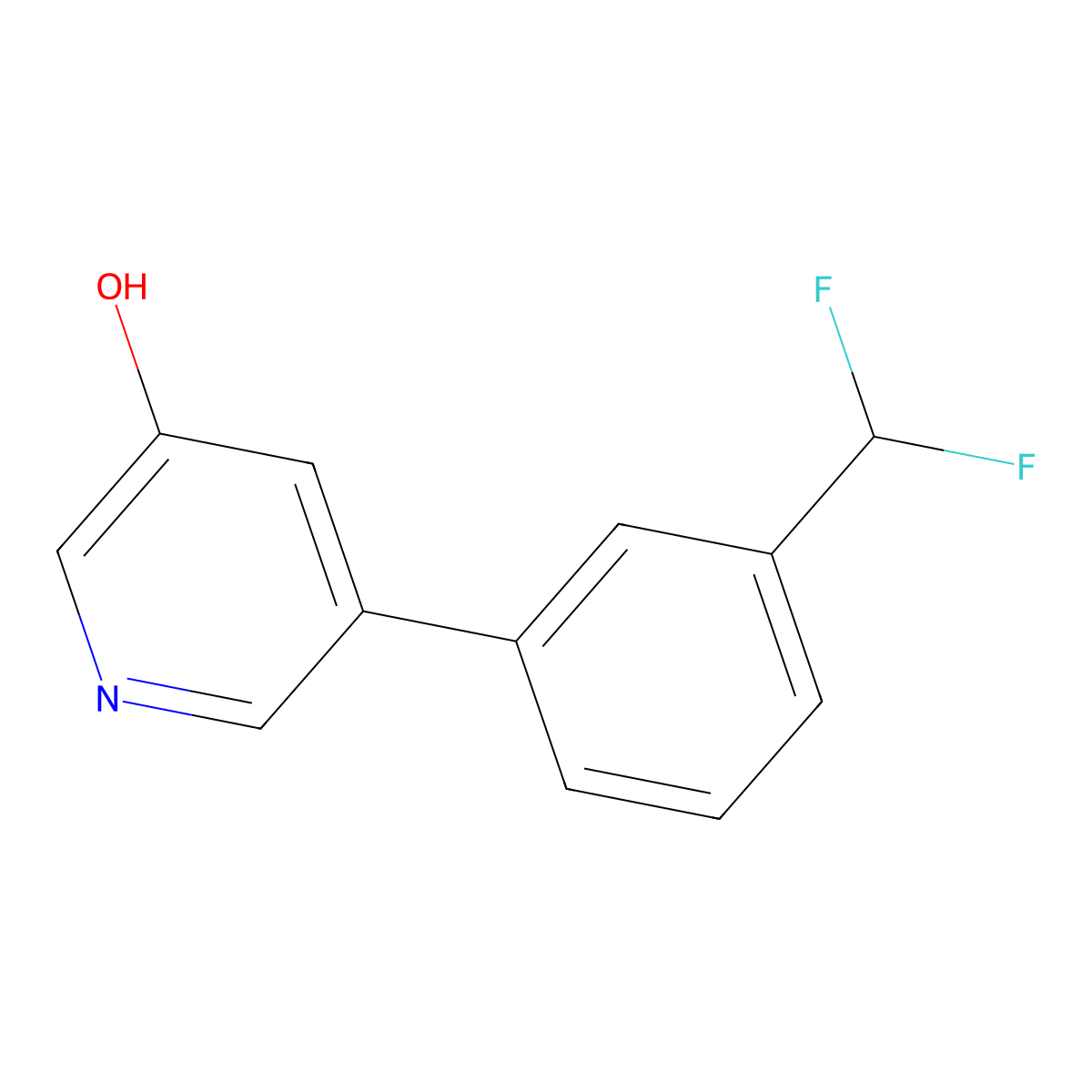 5-[3-(Difluoromethyl)phenyl]-3-pyridinol molecular structure, CAS 2273878-83-2