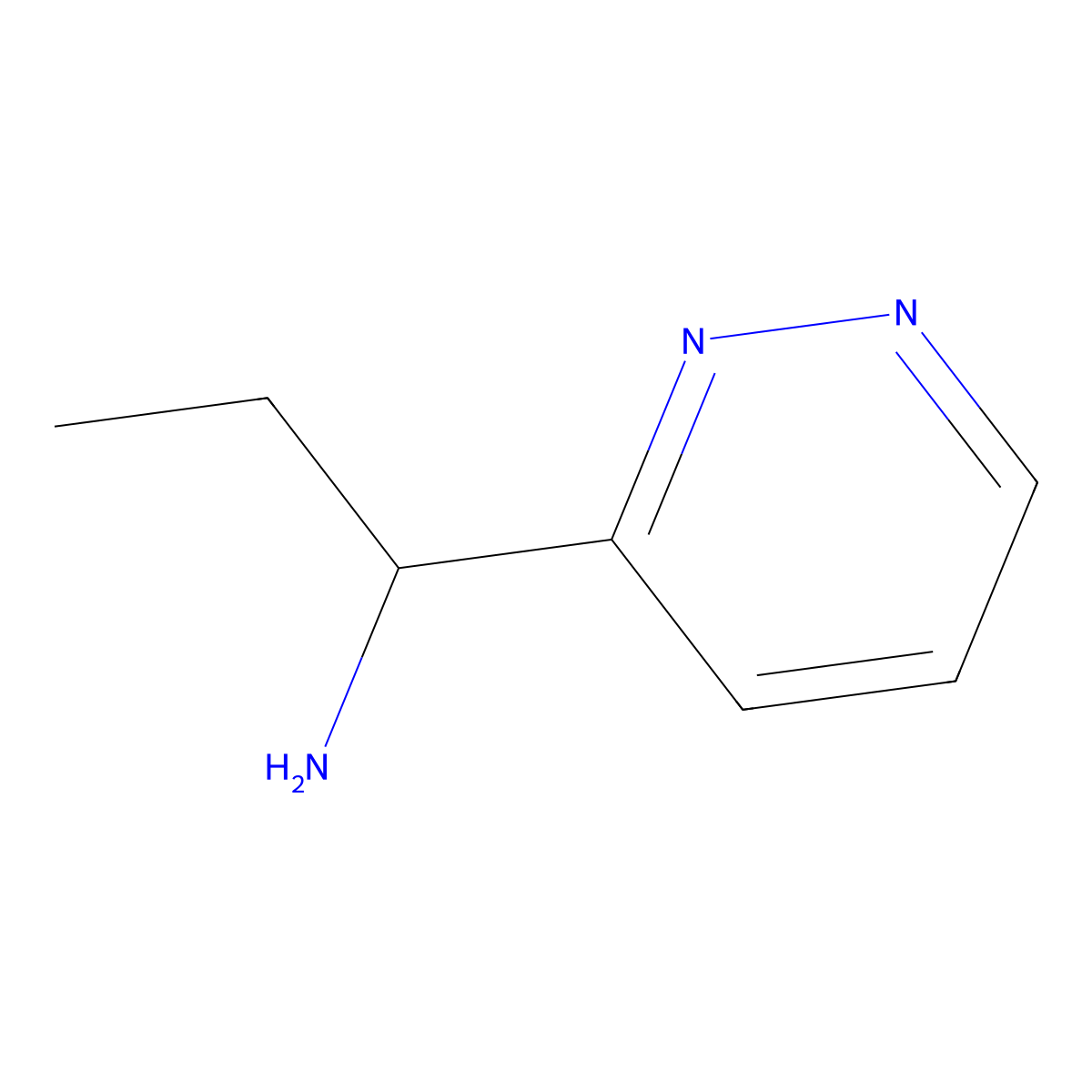 1-(Pyridazin-3-yl)propan-1-amine molecular structure, CAS 2273963-60-1