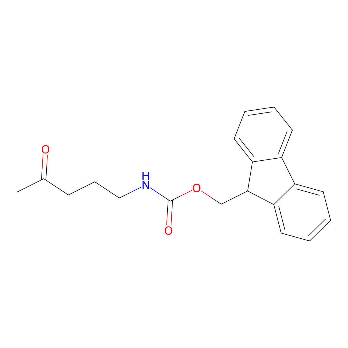 (9H-fluoren-9-yl)methyl N-(4-oxopentyl)carbamate molecular structure, CAS 2273964-35-3