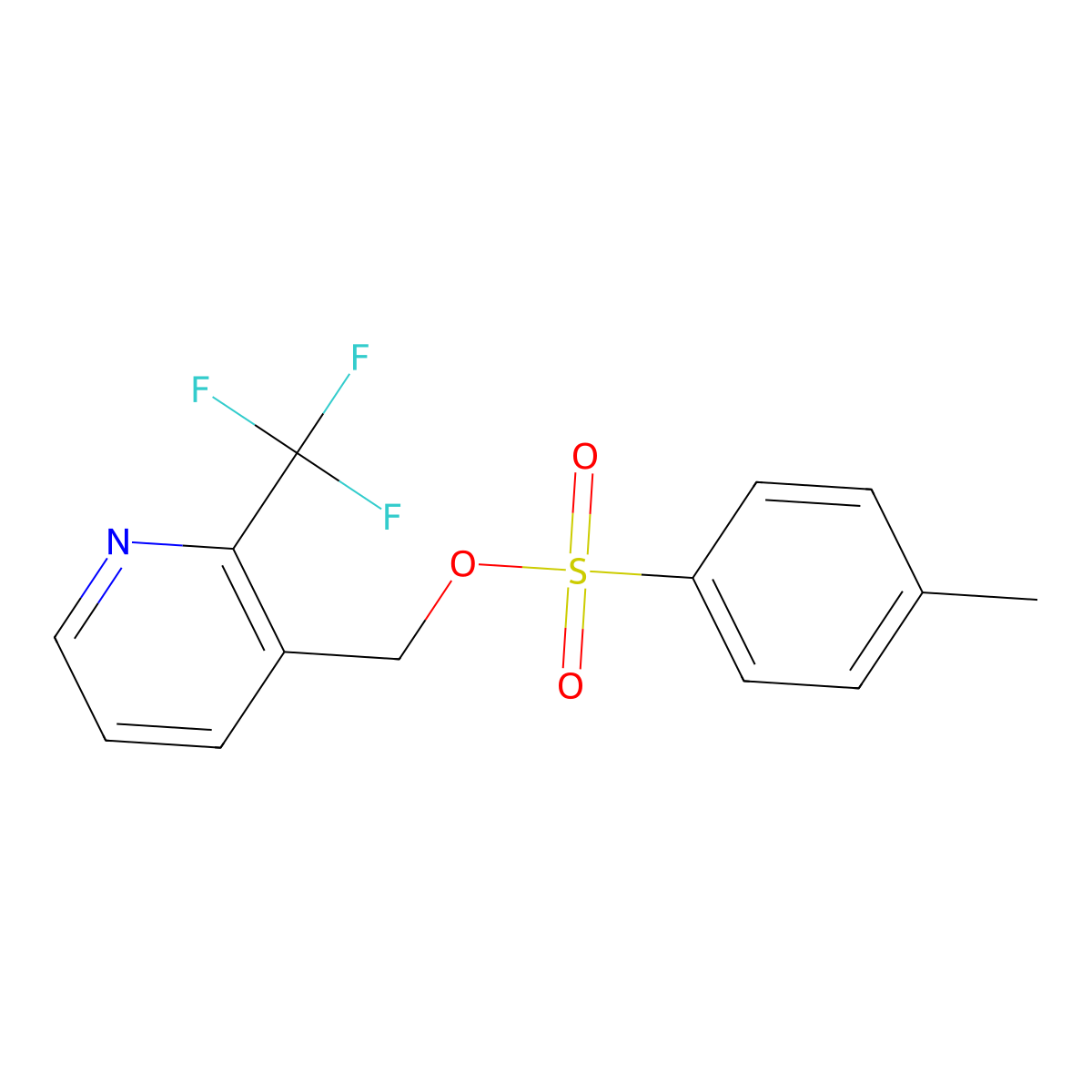 [2-(Trifluoromethyl)pyridin-3-yl]methyl 4-methylbenzene-1-sulfonate molecular structure, CAS 2273982-98-0