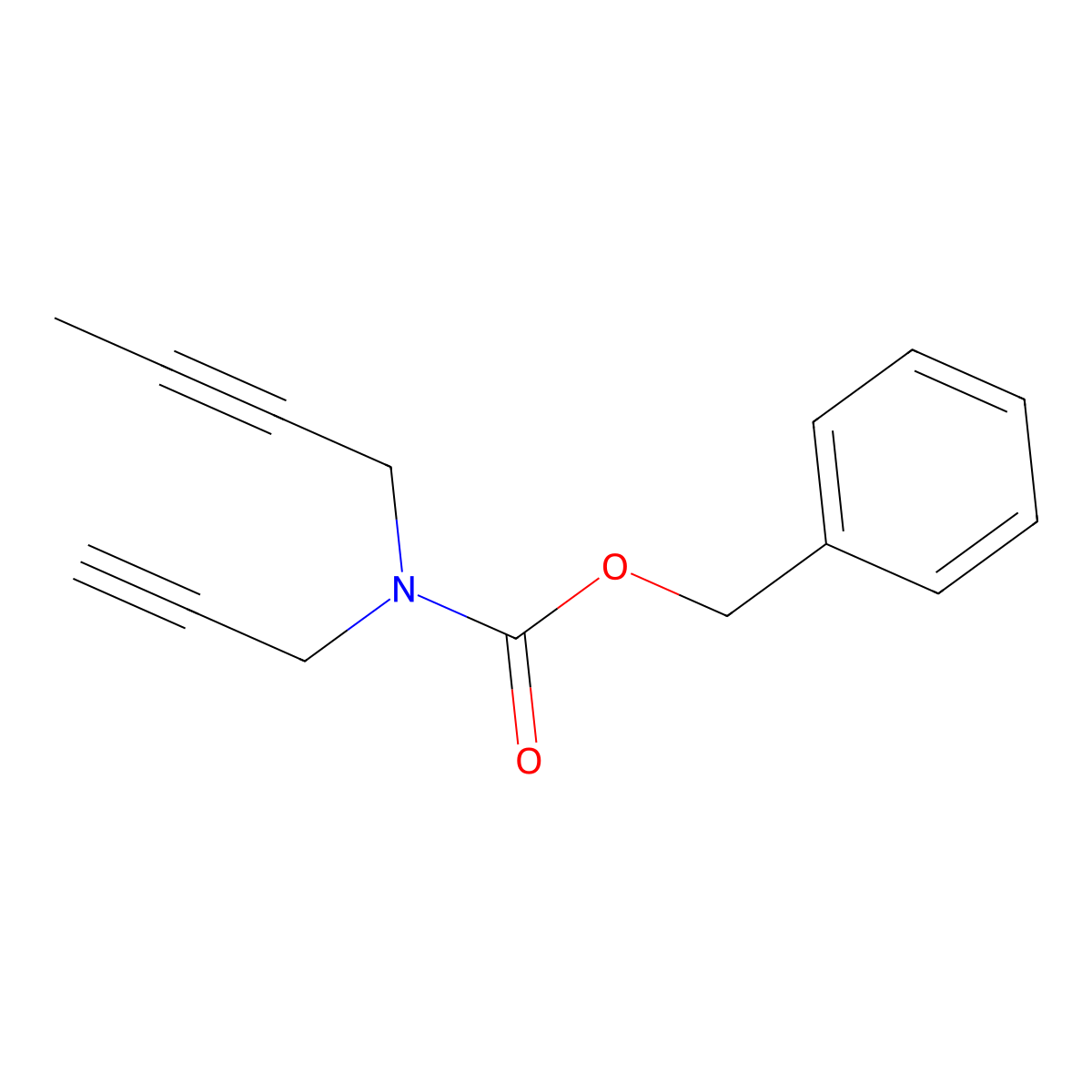 benzyl N-(but-2-yn-1-yl)-N-(prop-2-yn-1-yl)carbamate molecular structure, CAS 2274002-43-4
