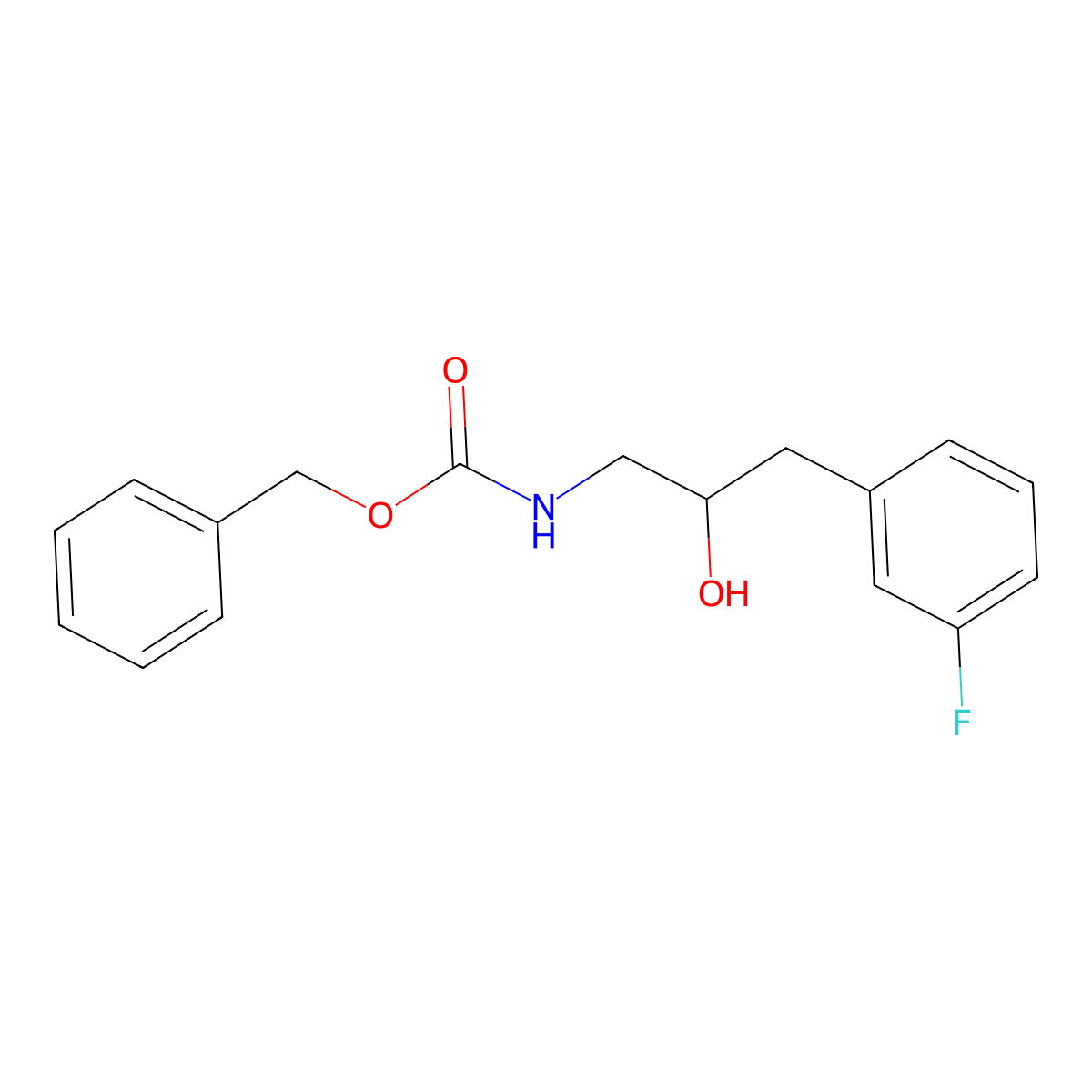 benzyl N-[3-(3-fluorophenyl)-2-hydroxypropyl]carbamate molecular structure, CAS 2274006-80-1